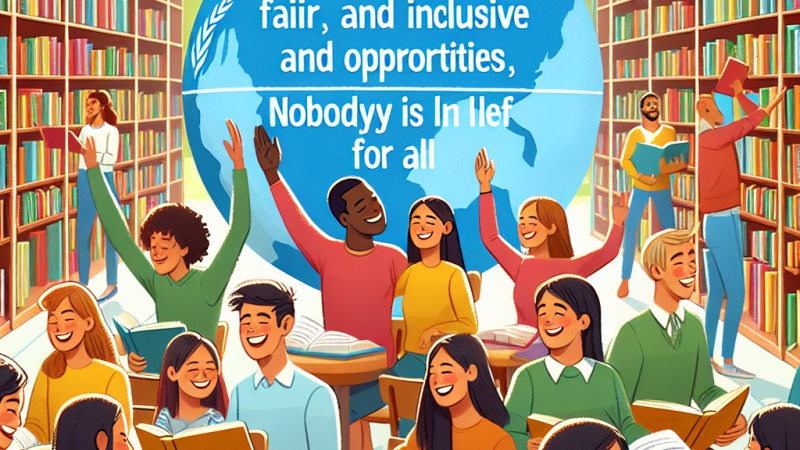 L'obiettivo numero 4 dell'Agenda ONU 2030: fornire un'educazione di qualità, equa e inclusiva, e opportunità di apprendimento per tutti