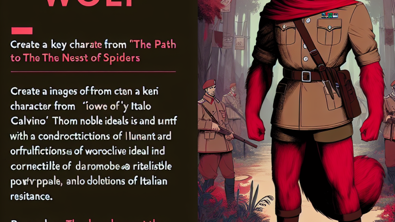 Lupo rosso nel libro 'Il sentiero dei nidi di ragno'