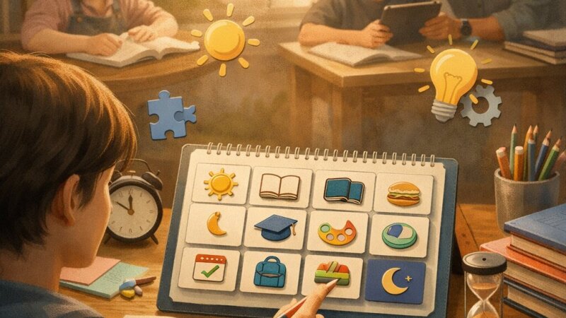 L'utilità delle agende visive per gli studenti