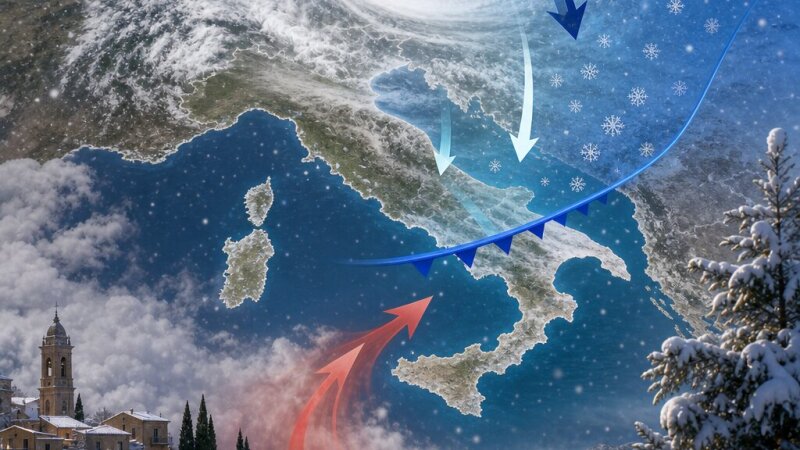 Natale con neve e gelo: l’Italia si prepara al ciclone