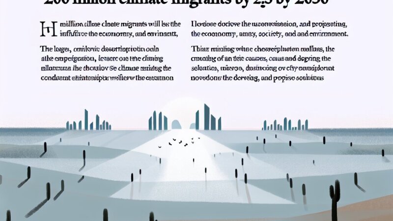 Nel 2050 potrebbero esserci 200 milioni di migranti climatici: conseguenze economiche, sociali e ambientali