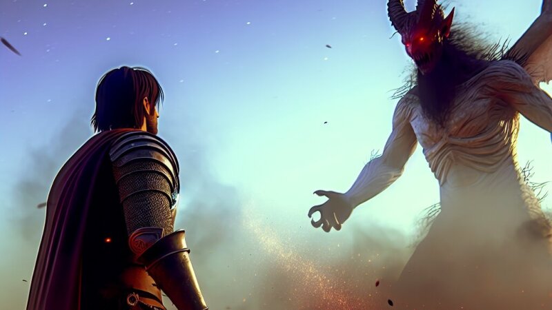 Nel frattempo, Morax osservava Anemone attraverso una visione magica: il demone seduto su...