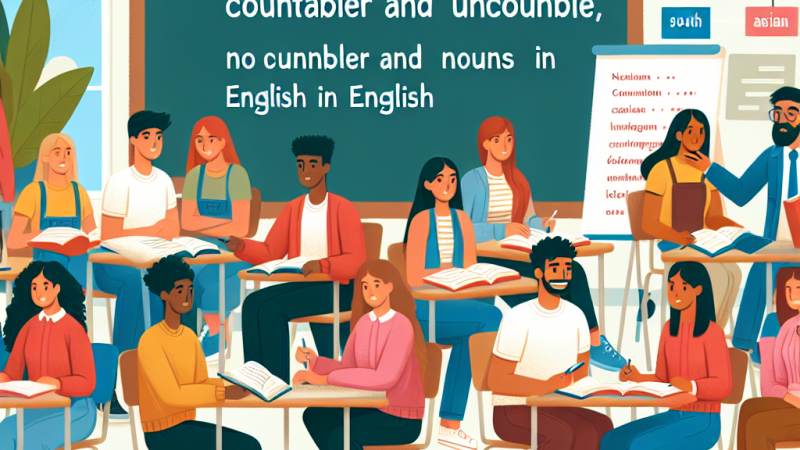 Nomi contabili e non contabili in inglese: Differenze, formazione e numerosi esempi