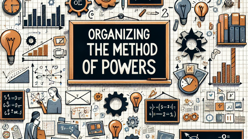 Organizzare una lezione attraverso la metodologia delle potenze