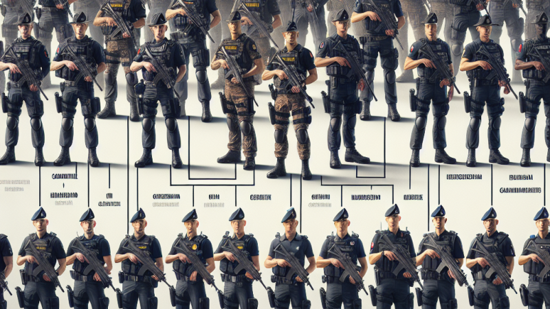 Organizzazione e struttura dell'Arma dei Carabinieri: I reparti e il comando generale