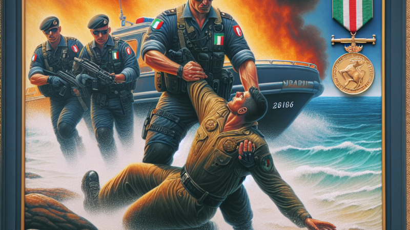 Origine dell'esempio: Nomi di Carabinieri che hanno contribuito con il proprio sacrificio, perdendo la vita, fino all'ultimo riconoscimento di medaglia d'oro al valor militare, come Umberto Rocca durante il salvataggio di Gancia.