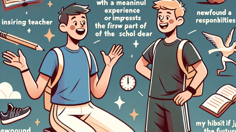 Pagare un diario a un amico/a: Raccontare un’esperienza significativa o le impressioni sulla prima parte dell’anno scolastico