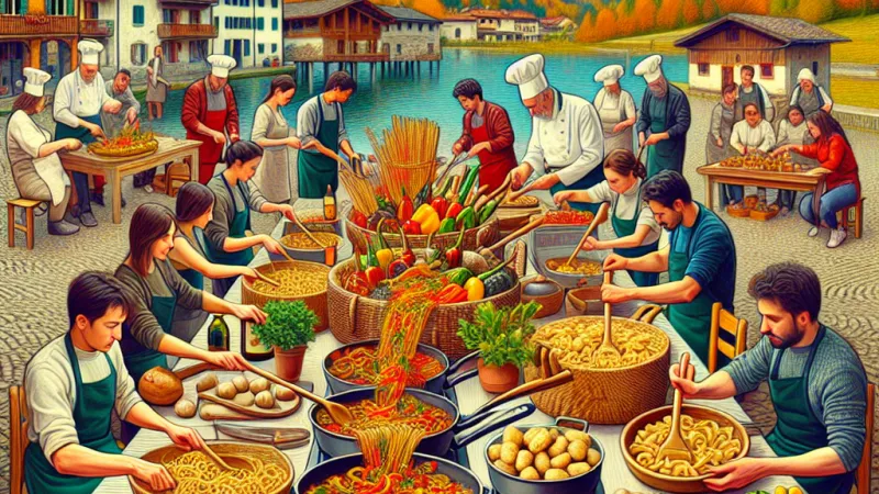 Perché frequentare un corso di cucina piemontese? Peperoni alla bagna cauda e gnocchi. La cucina tradizionale del Cuneese apprezzata dai cinesi.