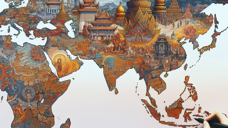 Presentazione di un PowerPoint sull'Asia