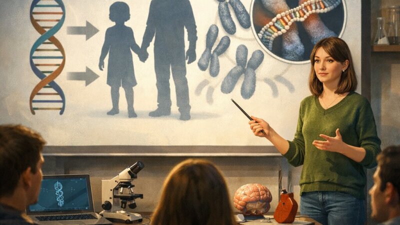 Presentazione orale sulle sindromi genetiche per un pubblico