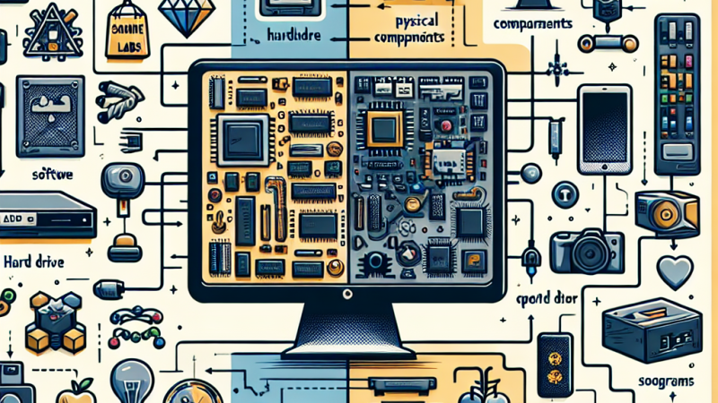 Presentazione per ragazzi della terza media su cos'è un software, cos'è un hardware e Sam Labs