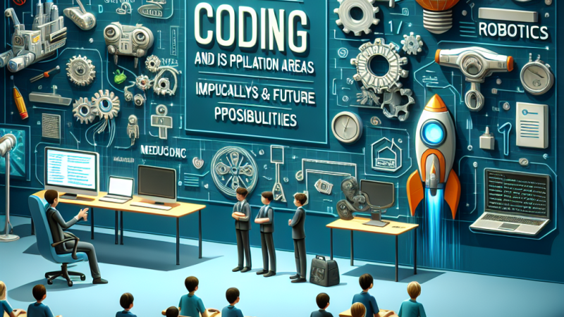 Presentazione per ragazzi di terza media sul coding e i settori di applicazione, con focus sulla robotica e i suoi usi pratici.