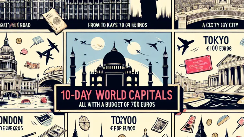 Preventivo di un viaggio di 10 giorni tra 7 capitali del mondo: Descrizione dei luoghi e dei monumenti