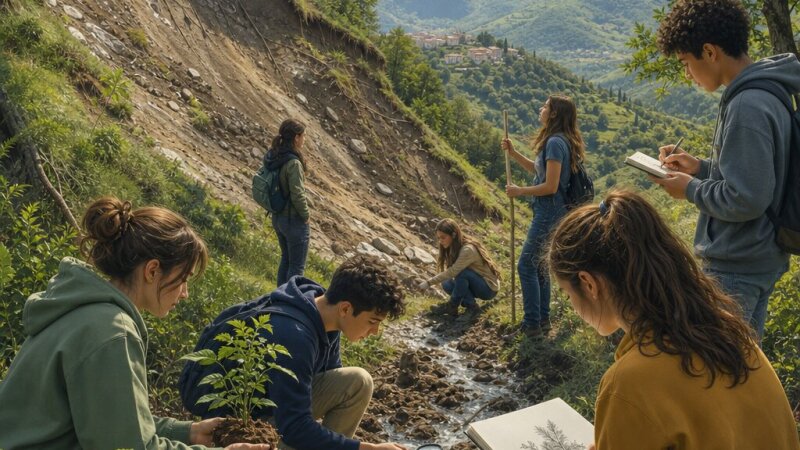 Progetto di laboratorio di cittadinanza attiva sui principali rischi legati alle frane: origine, ruolo delle piante nella stabilizzazione del suolo e prevenzione dei dissesti