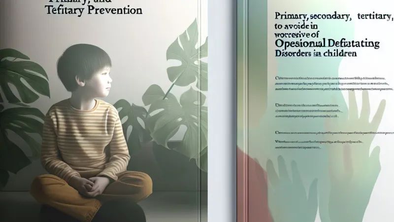 Quante tipologie di prevenzione possiamo attivare per evitare che un bambino con disturbi oppositivi provocatori peggiori la propria condizione psicosociale, mentale e caratteriale?