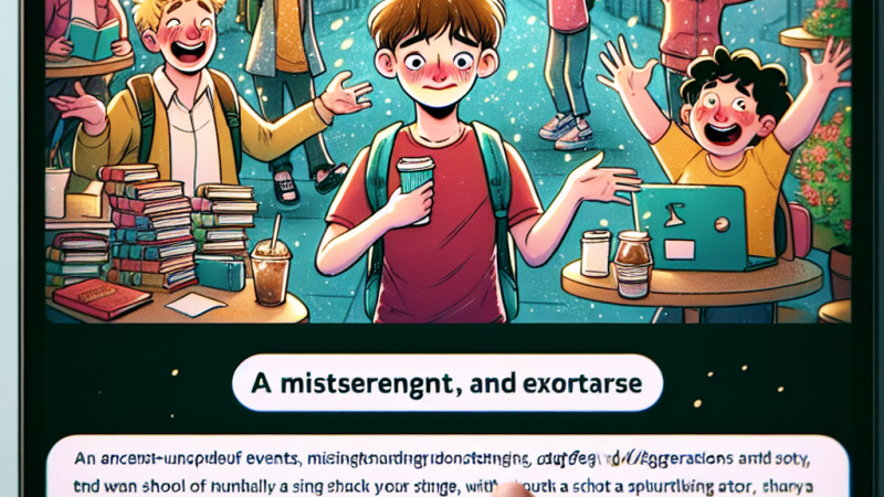 Racconto comico: imprevisti, equivoci, gaffe ed esagerazioni