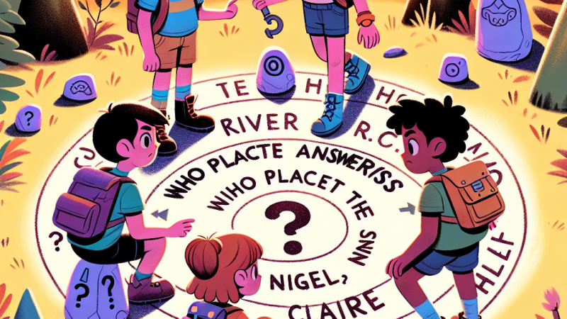 Ragazzi in cerca di risposte: chi ha messo le pietre? River ,Nigel, Claire e Haley: un racconto tra l'immaginario e reale.