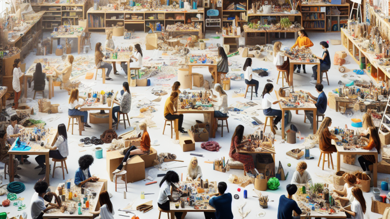 Realizzazione di laboratori d'arte e piste didattiche: materiali formali e informali