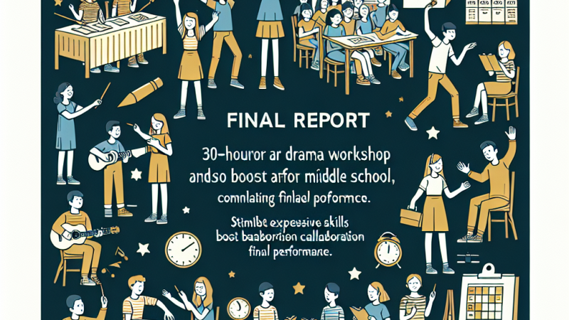 Relazione finale per un laboratorio di teatro di 30 ore per la scuola secondaria di primo grado