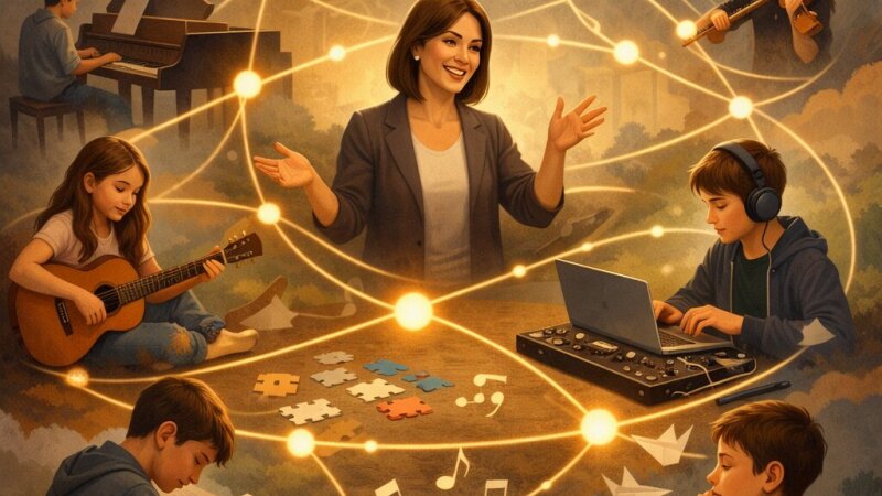 Riassunto del testo "Circolarità e reticolarità nell'insegnamento della musica" di...