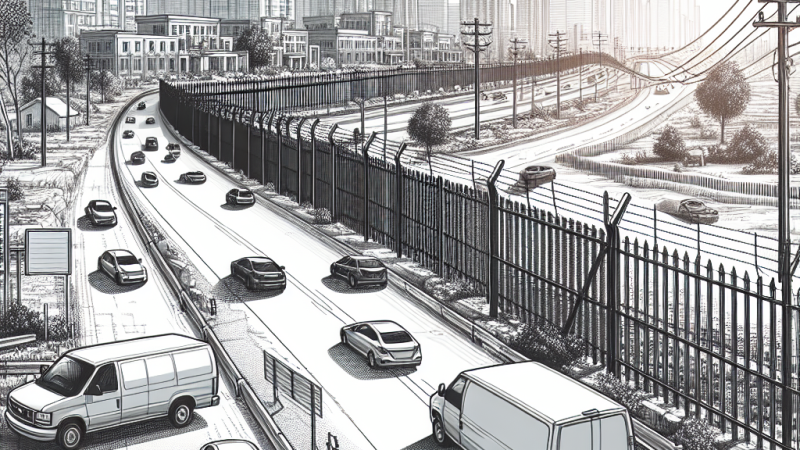 Richiesta di nulla osta per il posizionamento di una recinzione di confine su strada statale in area urbana, nel rispetto delle vigenti normative del codice della strada.