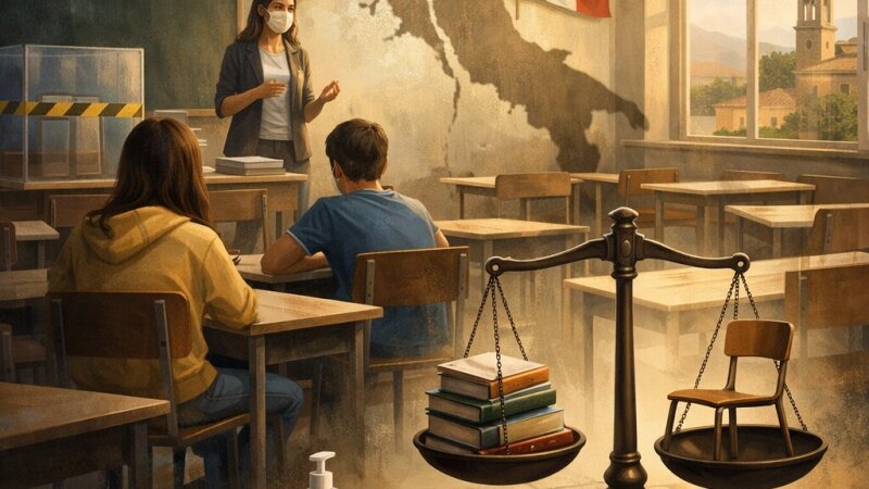 Rientro a scuola post-pandemia: motivazioni del 60% di presenza in classe