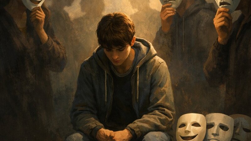 Riflessione sull’uso delle maschere sociali come strumento di protezione in situazioni...