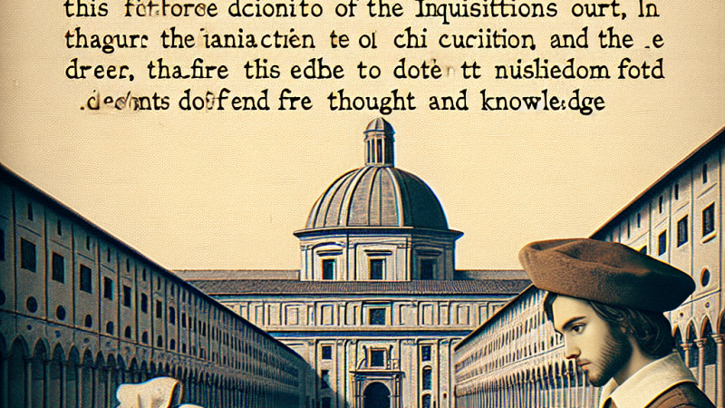 Riflessioni personali sul tribunale dell'Inquisizione