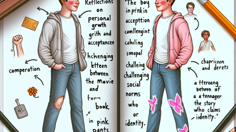 Riflessioni su "Il ragazzo dai pantaloni rosa": Confronto tra il film e il libro