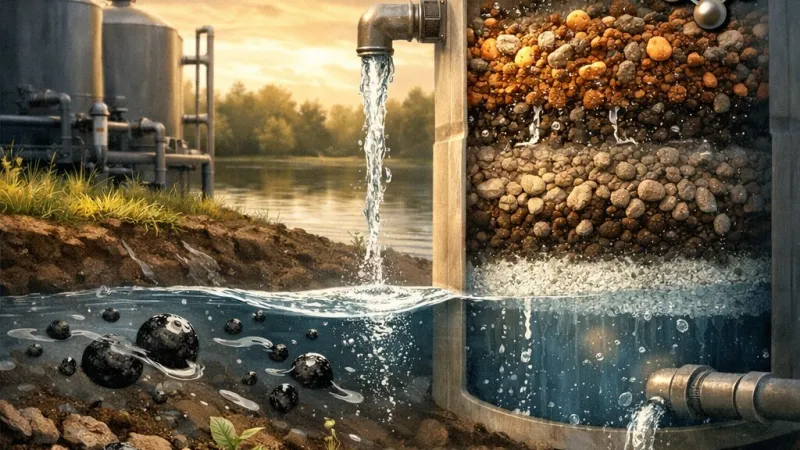 Rimozione del manganese con filtri biologici