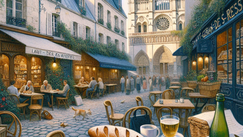 Saint-Germain-des-Prés avant et après les guerres
