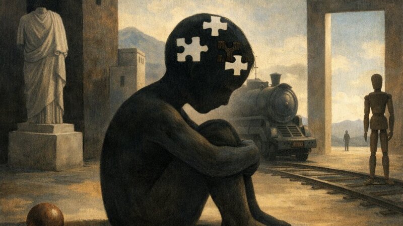 Scelta della tecnica metafisica per un dipinto che rappresenta l’autismo