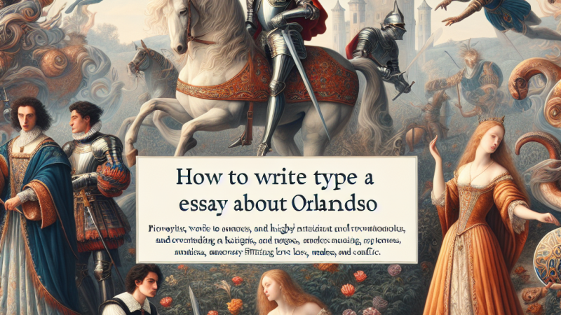 Scrivere un tema di tipologia A su L'Orlando Furioso