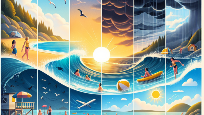 Scrivi una settimana di diario al mare racconta dal 5 agosto all'11 agosto dello stesso anno. Il primo giorno sarà tranquillo il secondo e il terzo ci sarà un temporale e quindi non potrò andare al mare il quarto, il quinto, il sesto e il settimo...