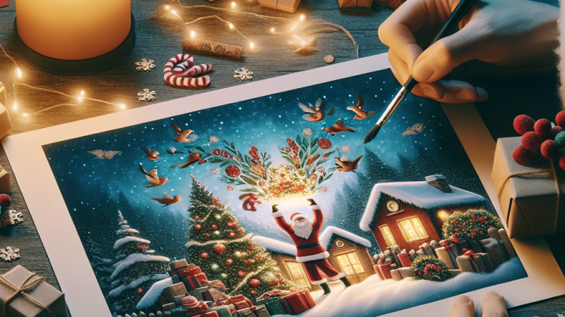 Se ti mando una foto, puoi farmi una cartolina di Natale?