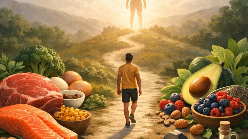 Significato del cibo: perché ci nutriamo, evoluzione del concetto di mangiare, superfood e cibi miracolosi come bacche di goji, pesce e omega-3, carni bianche e rosse, attività fisica e alimentazione, vari tipi di diete