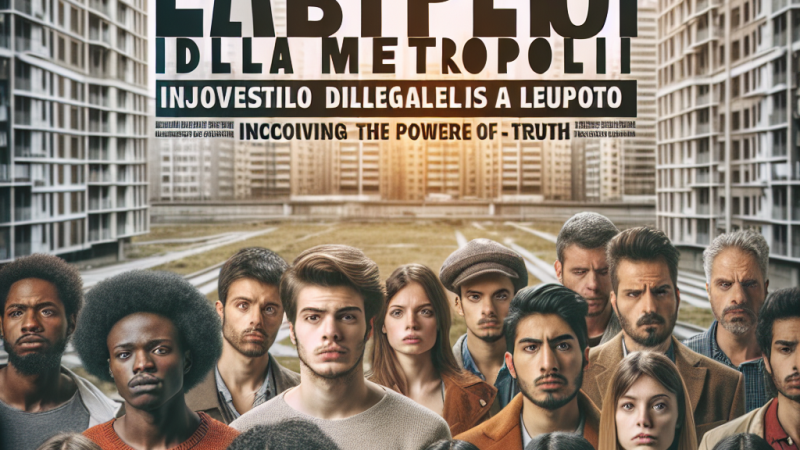 Soggetto per un cortometraggio: un'inchiesta nel labirinto di una metropoli moderna.