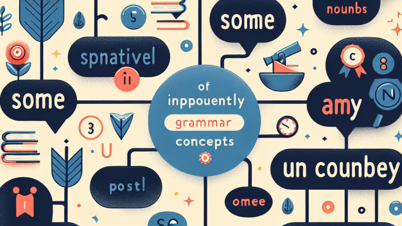 Some e any negli uncountable nouns