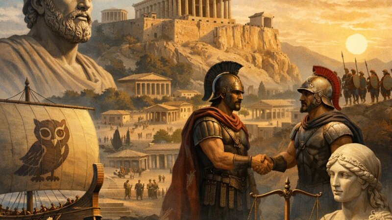 Storia della formazione e declino di Atene: Supremazia, nuove alleanze, lega...