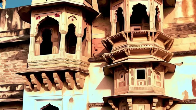 Storia e arte del Rajasthan, in particolare Udaipur, Eklingi e Nagda.
