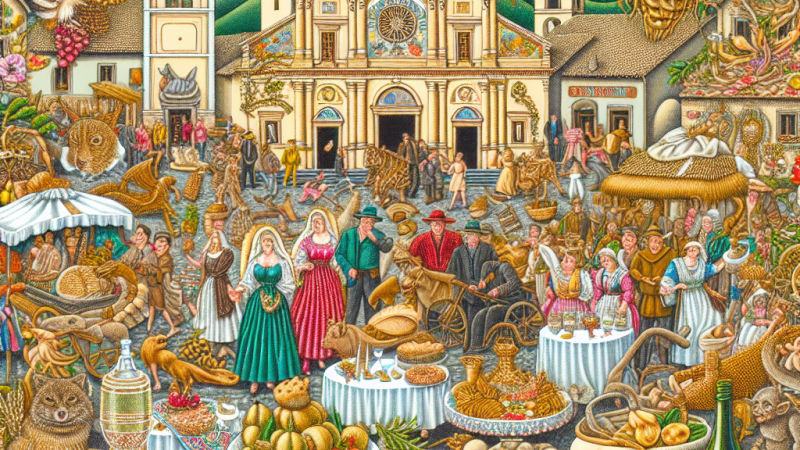 Studio delle tradizioni locali, delle festività, della gastronomia e degli aspetti folkloristici di Borgo Apice Vecchia