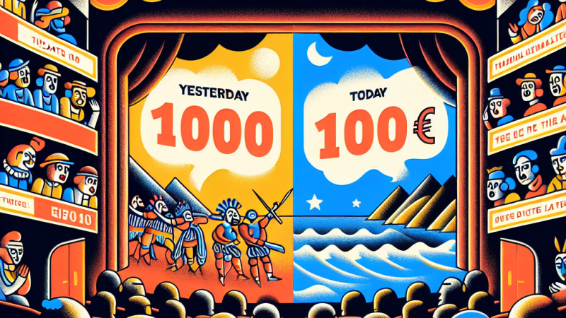 Teatro: Ieri 1000 lire, oggi 100€ - La perdita di un'arte