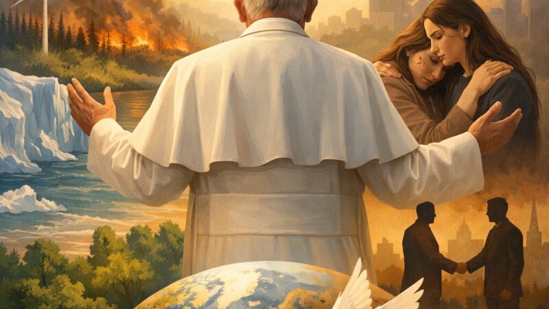 Tema per l'esame di maturità: Il Papa, il cambiamento climatico, la pace nel mondo, la violenza sulle donne e la disparità di genere