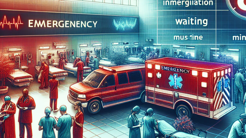 Tempi di attesa per codice rosso in pronto soccorso secondo le linee guida