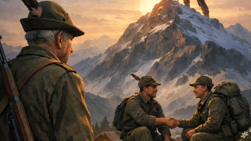 Testo sulla montagna come metafora nella vita degli alpini: passato, presente e futuro