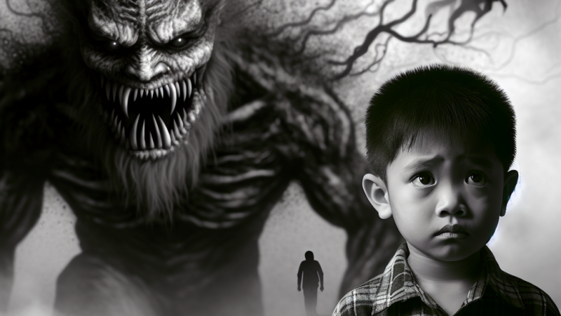 Un bambino e un mostro