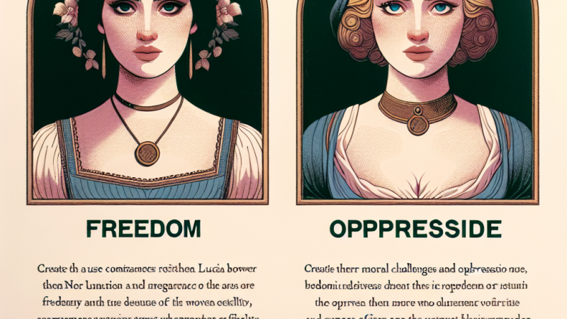 Un confronto originale tra Lucia e la feritrice nel romanzo di Alessandro Manzoni "I Promessi Sposi"