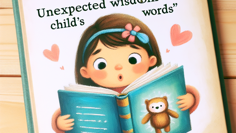 Un libro: la saggezza inaspettata nelle parole di un bambino