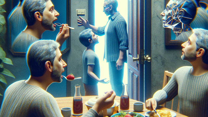 Un pranzo in famiglia: alla porta suona una persona identica a me - un testo fantastico narrato in prima persona.