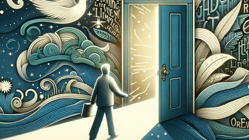 Un racconto coinvolgente ed emozionante: Un uomo si addormenta e sogna una porta luminosissima. L'attraversa e si ritrova in un altro universo, dove incontra se stesso da bambino e inizia una conversazione fatta di domande e risposte.